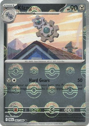 Klang (Poke Ball Pattern) 062  - Holofoil SV Black Bolt - Common