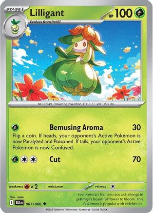 Lilligant 007  SV Black Bolt - Uncommon