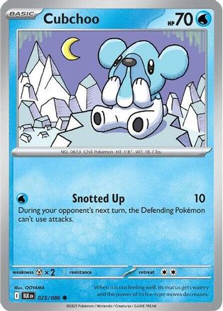 Cubchoo 025  SV Black Bolt - Common