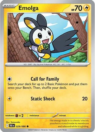 Emolga 029  SV Black Bolt - Common