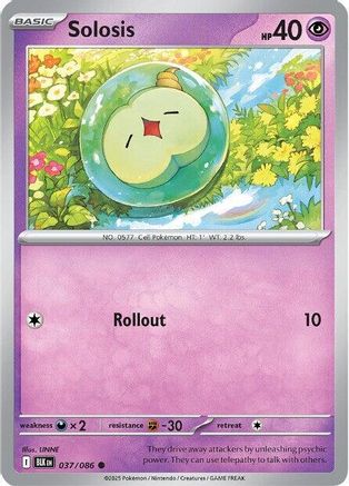 Solosis 037  - Reverse Holofoil SV Black Bolt - Common
