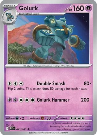 Golurk 043  SV Black Bolt - Uncommon