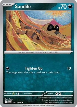 Sandile 057  - Reverse Holofoil SV Black Bolt - Common
