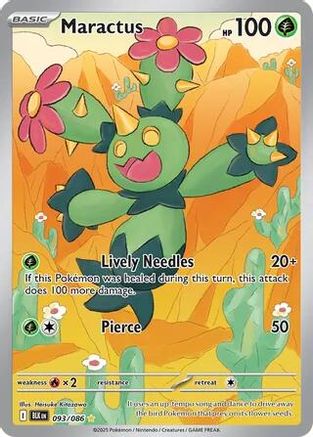 Maractus 093/086  - Holofoil SV Black Bolt - Illustration Rare