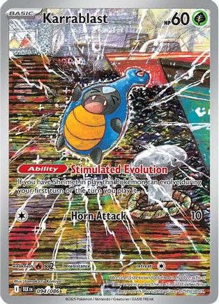 Karrablast 094/086  - Holofoil SV Black Bolt - Illustration Rare