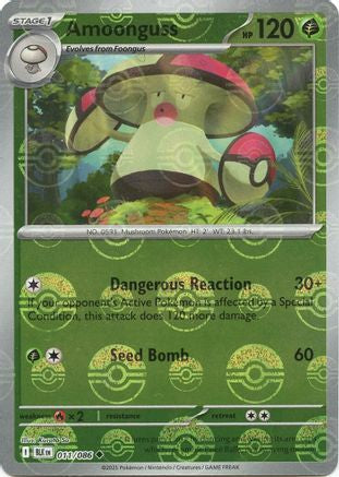 Amoonguss (Poke Ball Pattern) 011  - Holofoil SV Black Bolt - Uncommon