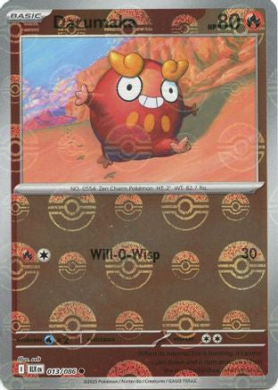 Darumaka (Poke Ball Pattern) 013  - Holofoil SV Black Bolt - Common
