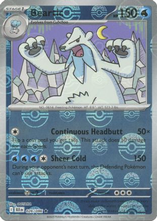 Beartic (Poke Ball Pattern) 026  - Holofoil SV Black Bolt - Rare