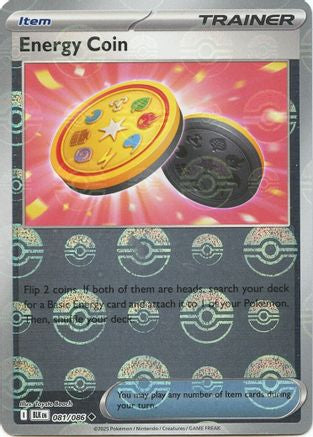 Energy Coin (Poke Ball Pattern) 081  - Holofoil SV Black Bolt - Uncommon