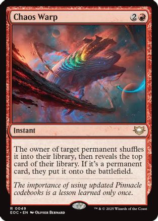 Chaos Warp (EOC-049) - Commander: Edge of Eternities