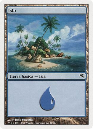 Island (Spanish) - "Isla" (H36) (PSAL-H36) - Magic Encyclopedia 2005 (Salvat/Hachette)