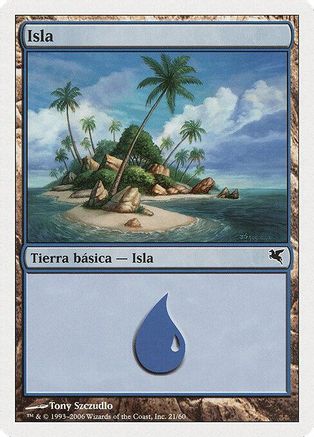 Island (Spanish) - "Isla" (H21) (PSAL-H21) - Magic Encyclopedia 2005 (Salvat/Hachette)
