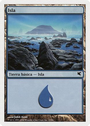 Island (Spanish) - "Isla" (G11) (PSAL-G11) - Magic Encyclopedia 2005 (Salvat/Hachette)