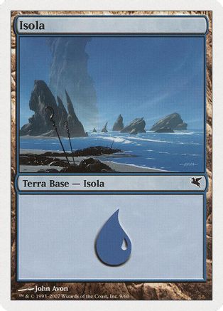 Island (Italian) - "Isola" (E9) (PSAL-0E9) - Magic Encyclopedia 2005 (Salvat/Hachette)