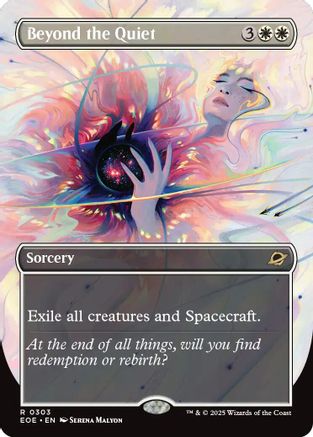 Beyond the Quiet (Borderless) (EOE-303) - Edge of Eternities Foil