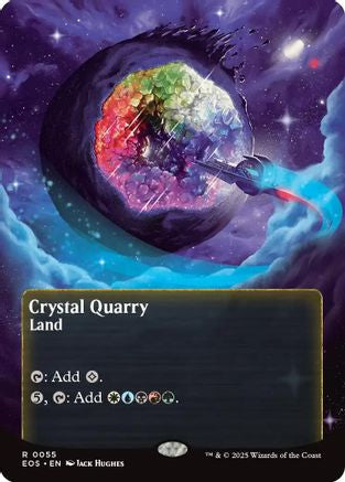 Crystal Quarry (0055) (Borderless) (EOS-055) - Edge of Eternities: Stellar Sights Foil