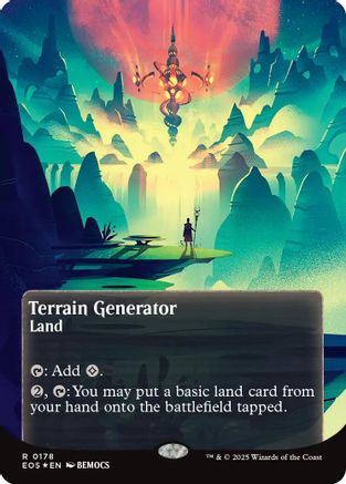 Terrain Generator (0178) (Borderless) (Galaxy Foil) (EOS-178) - Edge of Eternities: Stellar Sights Foil
