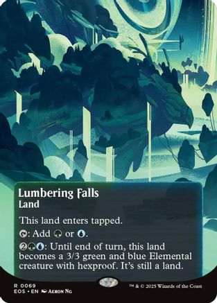Lumbering Falls (0069) (Borderless) (EOS-069) - Edge of Eternities: Stellar Sights Foil