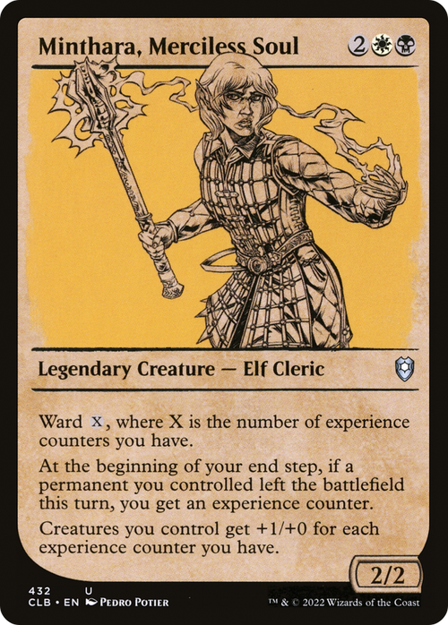 Minthara, Merciless Soul (Showcase) (CLB-432) - Commander Legends: Battle for Baldur's Gate: (Showcase)