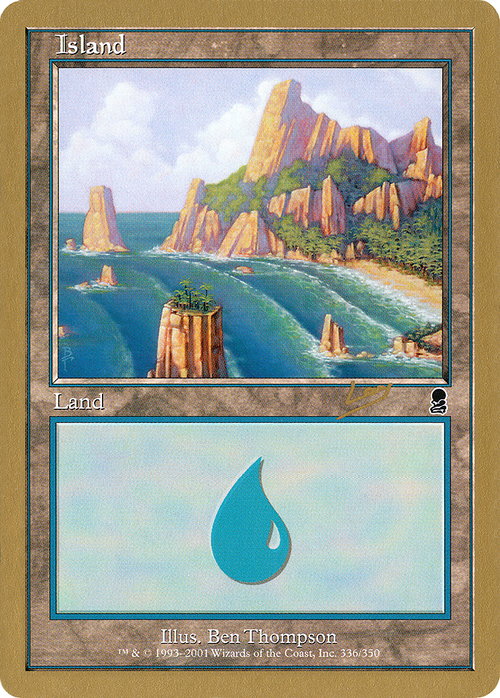 Island (336) - 2002 Raphael Levy (ODY) (WCD-) - World Championship Decks 2002