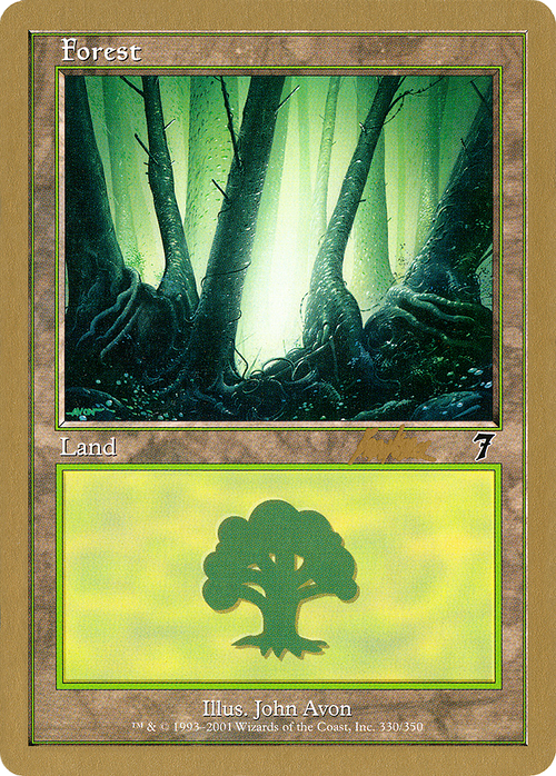 Forest (330) - 2002 Brian Kibler (7ED) (WCD-) - World Championship Decks 2002