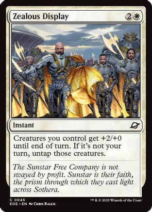 Zealous Display (EOE-045) - Edge of Eternities Foil