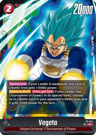 Vegeta - FP-044 (Tournament Pack 07) (FP-044) - Tournament and Championship Promos