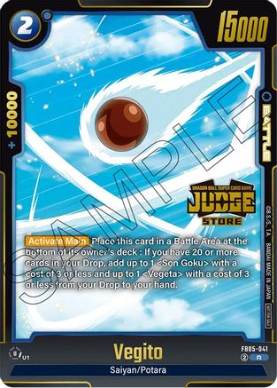 Vegito (Judge Pack (Store Judge) 04) (FB05-041) - Tournament and Championship Promos Holofoil