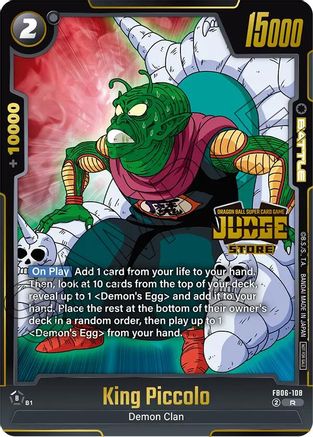 King Piccolo (Judge Pack (Store Judge) 04) (FB06-108) - Tournament and Championship Promos Holofoil