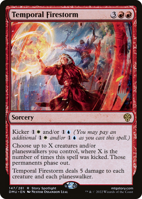 Temporal Firestorm (PPDMU-147) - Dominaria United Promos Foil