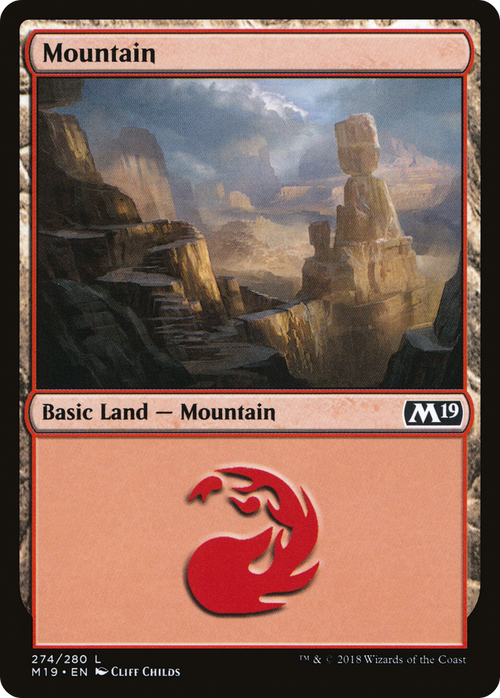 Mountain (274) (M19-274) - Core Set 2019
