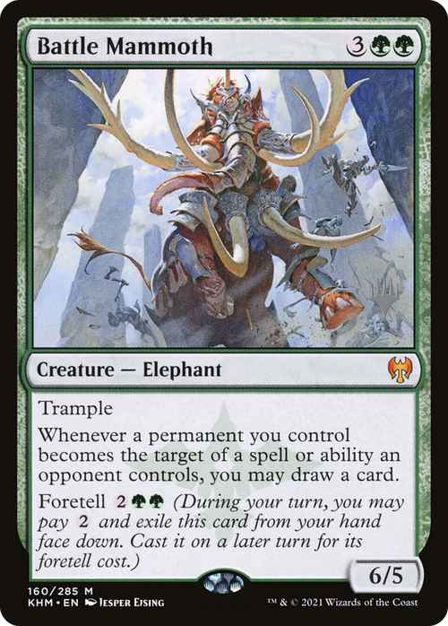 Battle Mammoth (PPKHM-160P) - Kaldheim Promos Foil