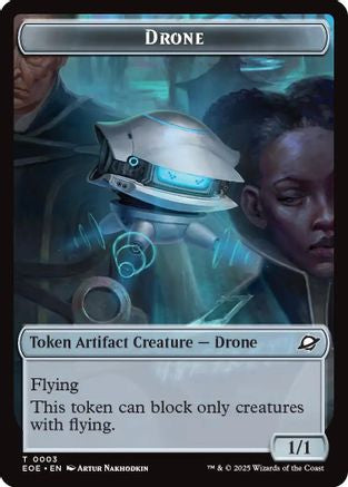 Drone // Lander (0005) Doubled-Sided Token (EOE-3 // 5) - Edge of Eternities Foil