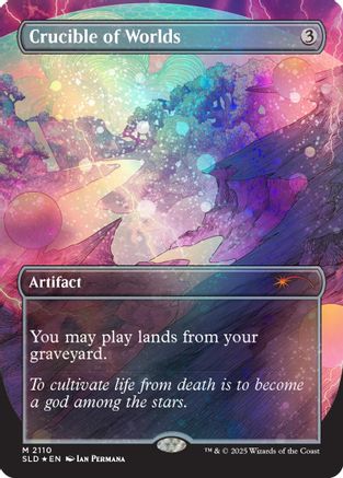 Crucible of Worlds (2110) (Galaxy Foil) (SLD-2110) - Secret Lair Drop Series Foil