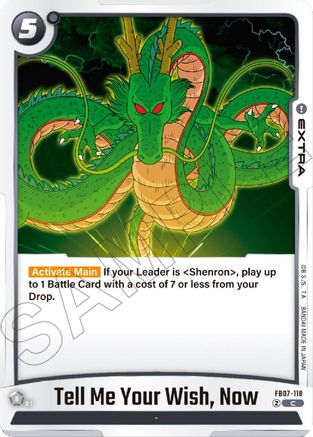 Tell Me Your Wish, Now (FB07-118) - Wish For Shenron