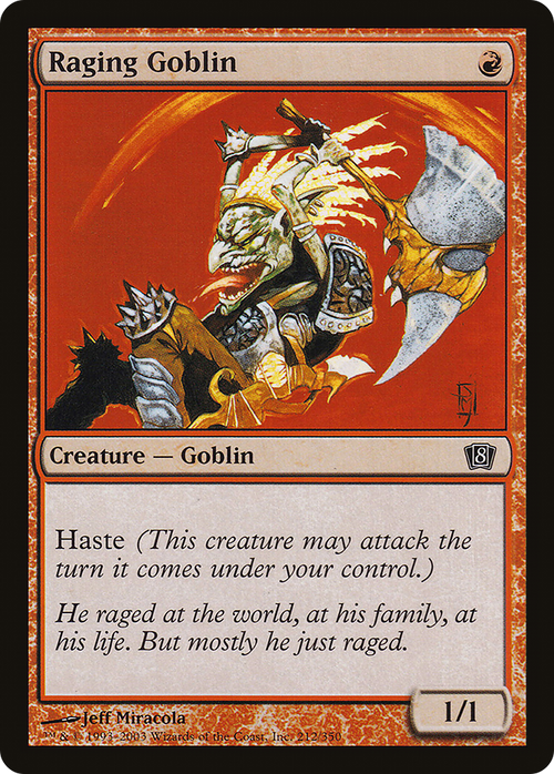 Raging Goblin (8ED-212) - 8th Edition Foil