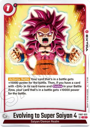 Evolving to Super Saiyan 4 (FB07-023) - Wish For Shenron
