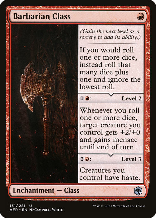 Barbarian Class (AFR-131) - Adventures in the Forgotten Realms Foil