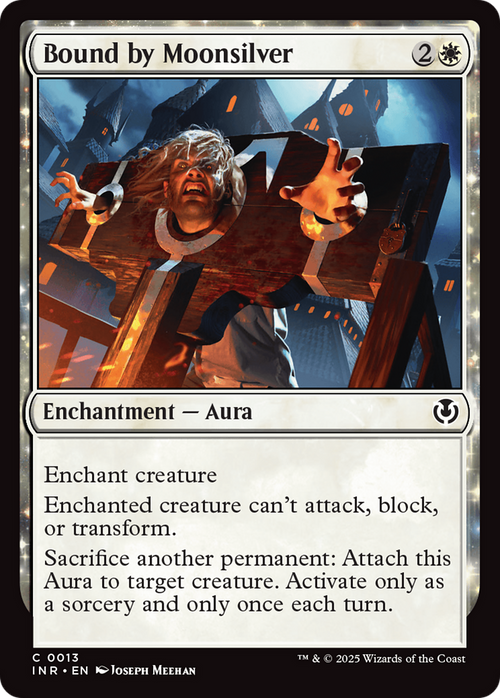 Bound by Moonsilver (INR-013) - Innistrad Remastered: (enchantment) Foil