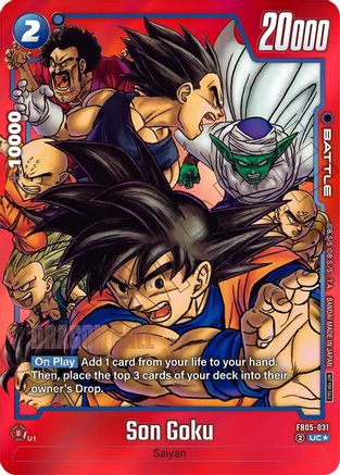 Son Goku - FB05-031 (Limited Pack MANGA Version 01) (FB05-031) - Tournament and Championship Promos Holofoil