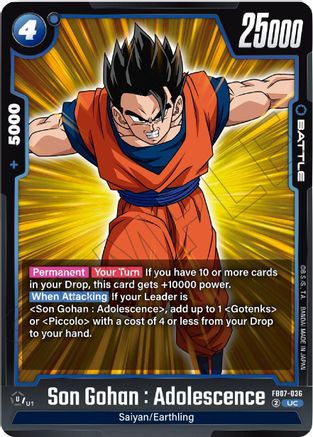 Son Gohan : Adolescence (FB07-036) - Wish For Shenron
