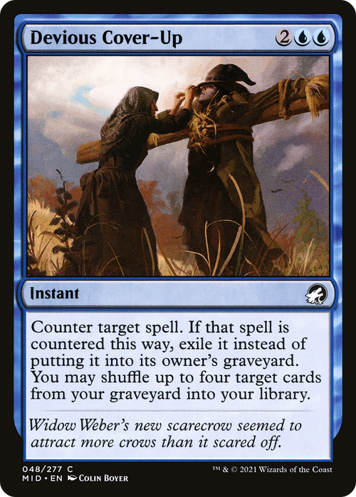Devious Cover-Up (MID-048) - Innistrad: Midnight Hunt Foil