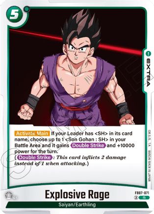 Explosive Rage (FB07-071) - Wish For Shenron Holofoil
