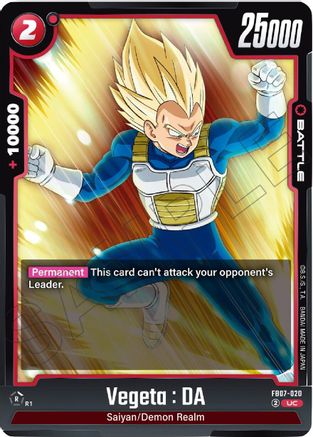 Vegeta : DA - FB07-020 (FB07-020) - Wish For Shenron