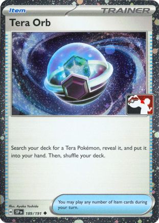Tera Orb (Cosmos Holo) 189/191  - Holofoil Prize Pack Series Cards - Uncommon