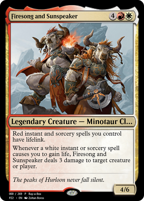Firesong and Sunspeaker (PZ2-68076) - Treasure Chest Foil