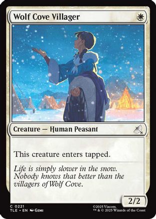 Wolf Cove Villager (0221) (TLE-221) - Avatar: The Last Airbender: Eternal-Legal Foil