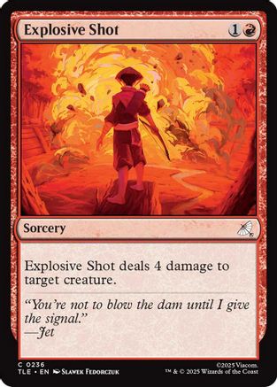 Explosive Shot (0236) (TLE-236) - Avatar: The Last Airbender: Eternal-Legal
