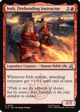 Iroh, Firebending Instructor (0240) (TLE-240) - Avatar: The Last Airbender: Eternal-Legal Foil