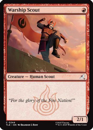 Warship Scout (0244) (TLE-244) - Avatar: The Last Airbender: Eternal-Legal Foil